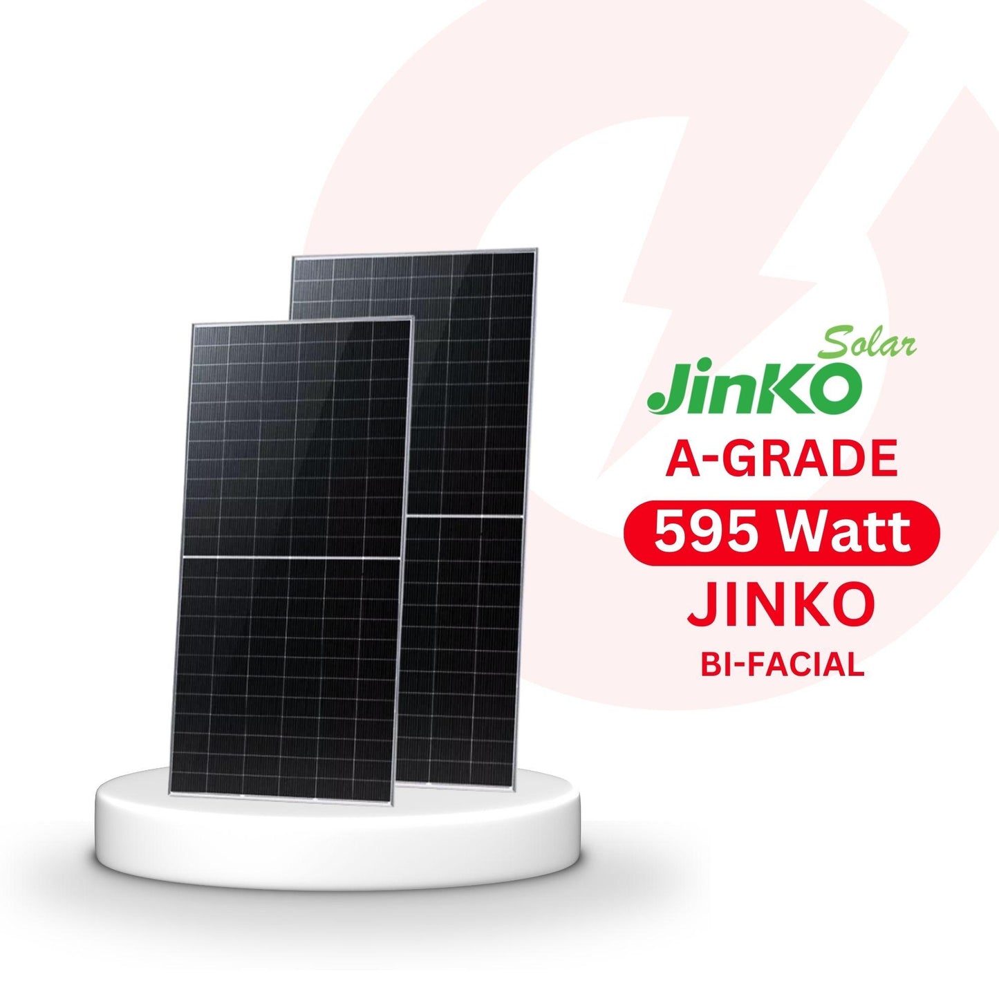Jinko 595 Watt Bi Facial Solar Panel