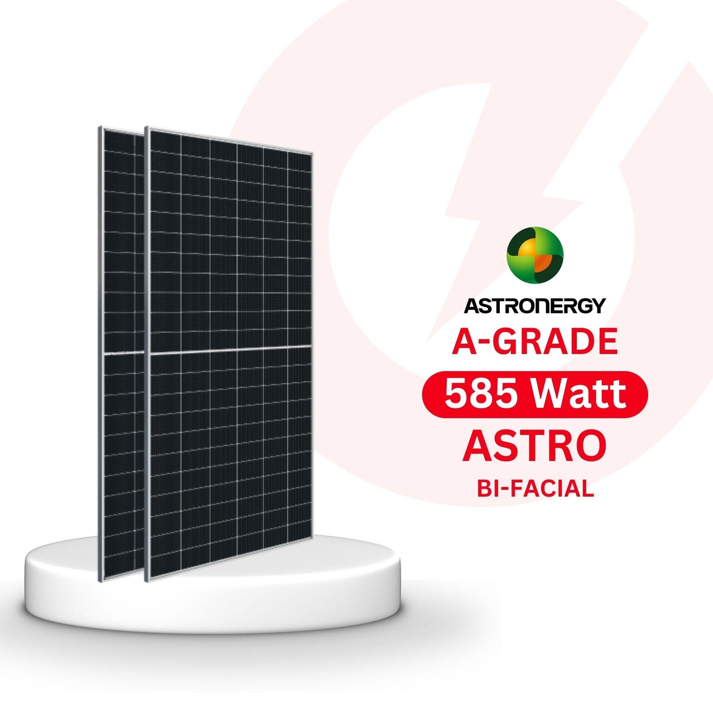 Astro 585 Watt Bi Facial 20BB Solar Panel