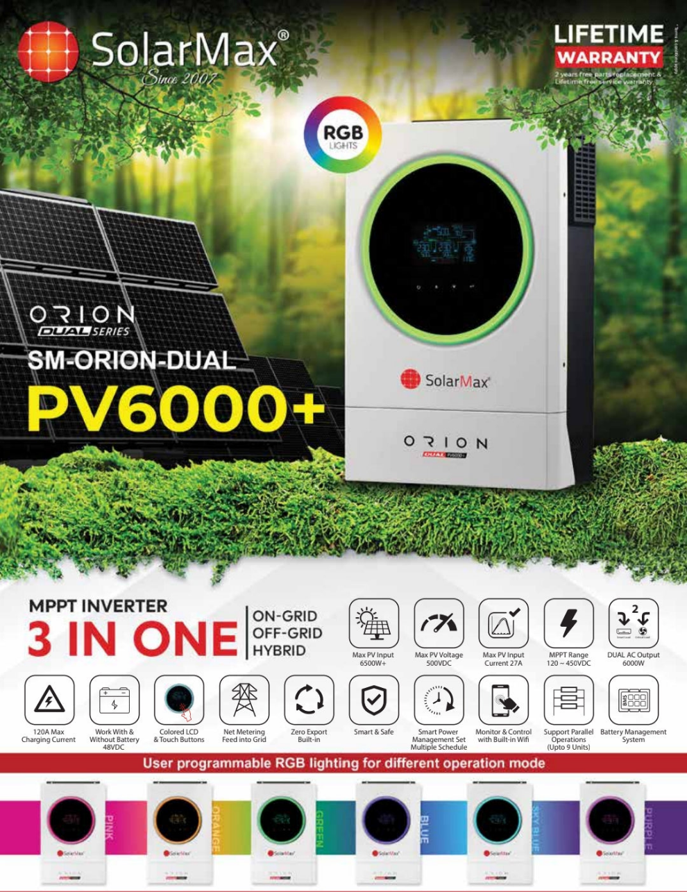 Solarmax 6KW Hybrid Solar Inverter