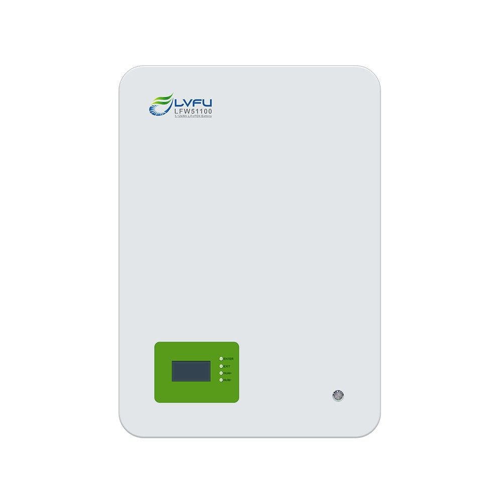 LVFU 05KWh 51.2V 100Ah Wall Mount Lithium Ion LiFePO4 Battery