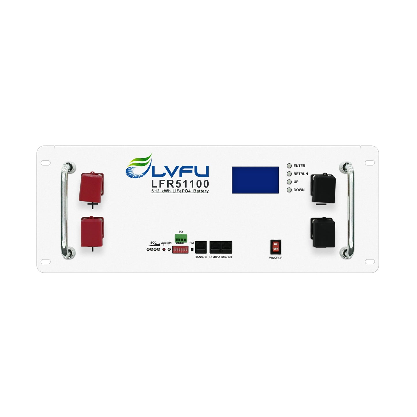 LVFU 10KWh 51.2V 200Ah Rack Mounted Lithium Ion LiFePO4 Battery