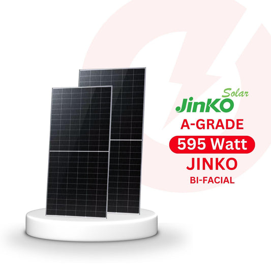 Jinko 595 Watt Bi Facial Solar Panel