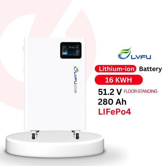LVFU 15KWh 51.2V 280Ah Floor Standing Lithium Ion LiFePO4 Battery