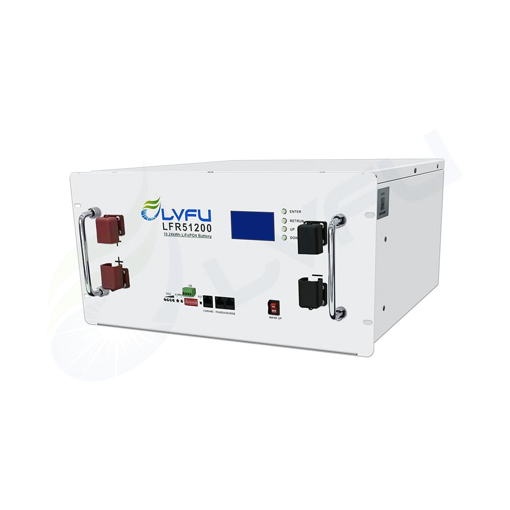 LVFU 51.2V 200Ah 10.24kWh Rack Mounted Lithium Ion LiFePO4 Battery LVFU
