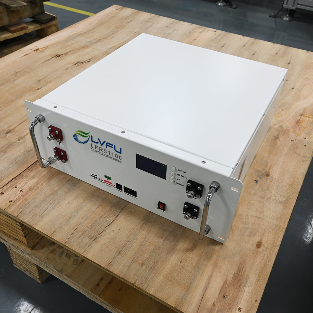LVFU 51.2V 200Ah 10.24kWh Rack Mounted Lithium Ion LiFePO4 Battery LVFU
