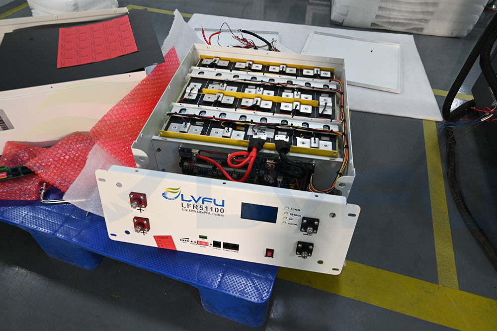 LVFU 51.2V 200Ah 10.24kWh Rack Mounted Lithium Ion LiFePO4 Battery LVFU
